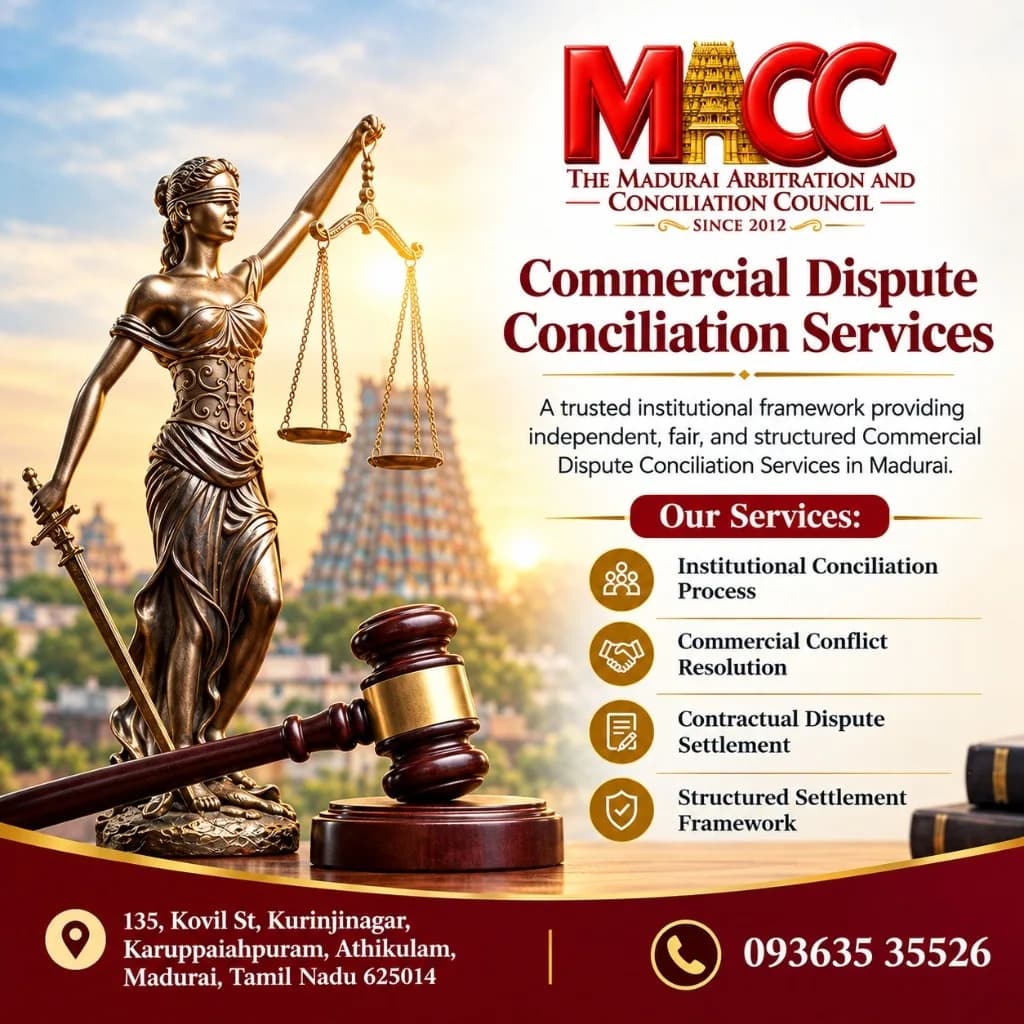 Commercial Arbitration Services Madurai: A Complete Guide to Structured Business Dispute Resolution
