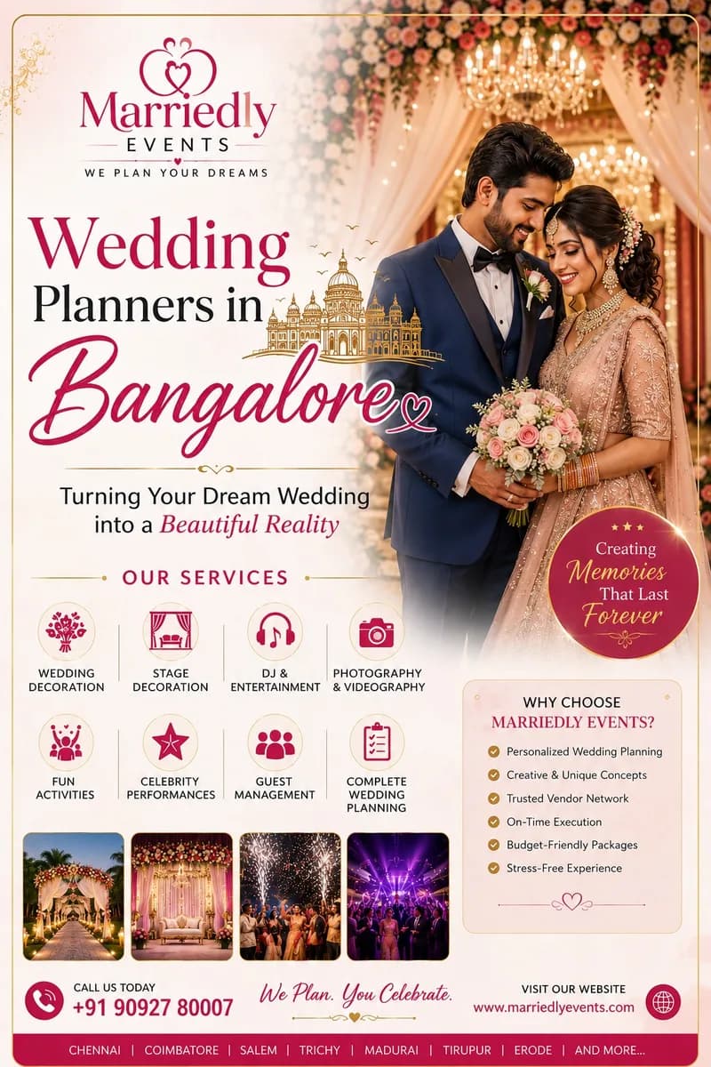   Best Wedding Planners in Bangalore - Marriedly Events