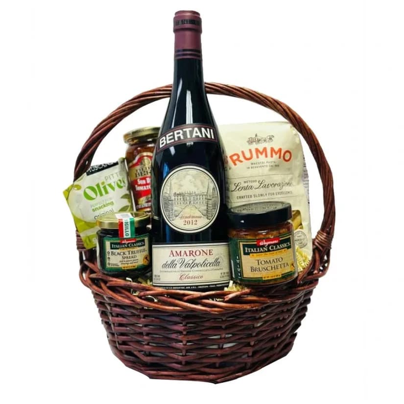 Premium wicker wine gift set for birthdays and special occasions
