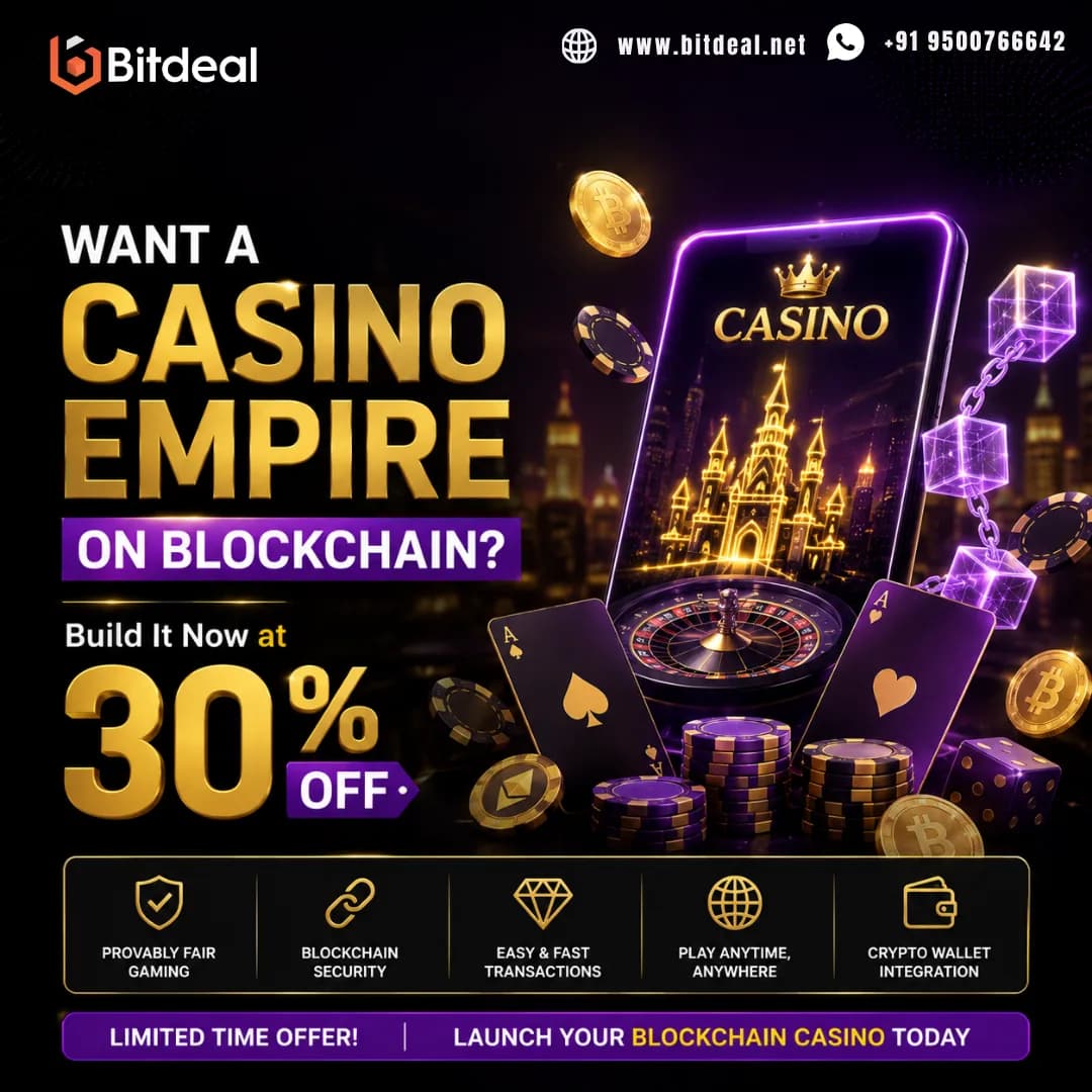 Want a Casino Empire on Blockchain? Build It Now at 30% Off