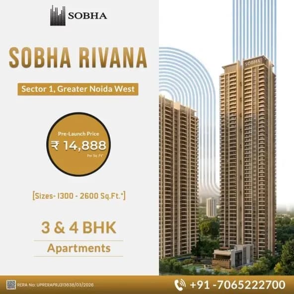 Sobha Rivana – A Landmark of Luxury in Greater Noida West