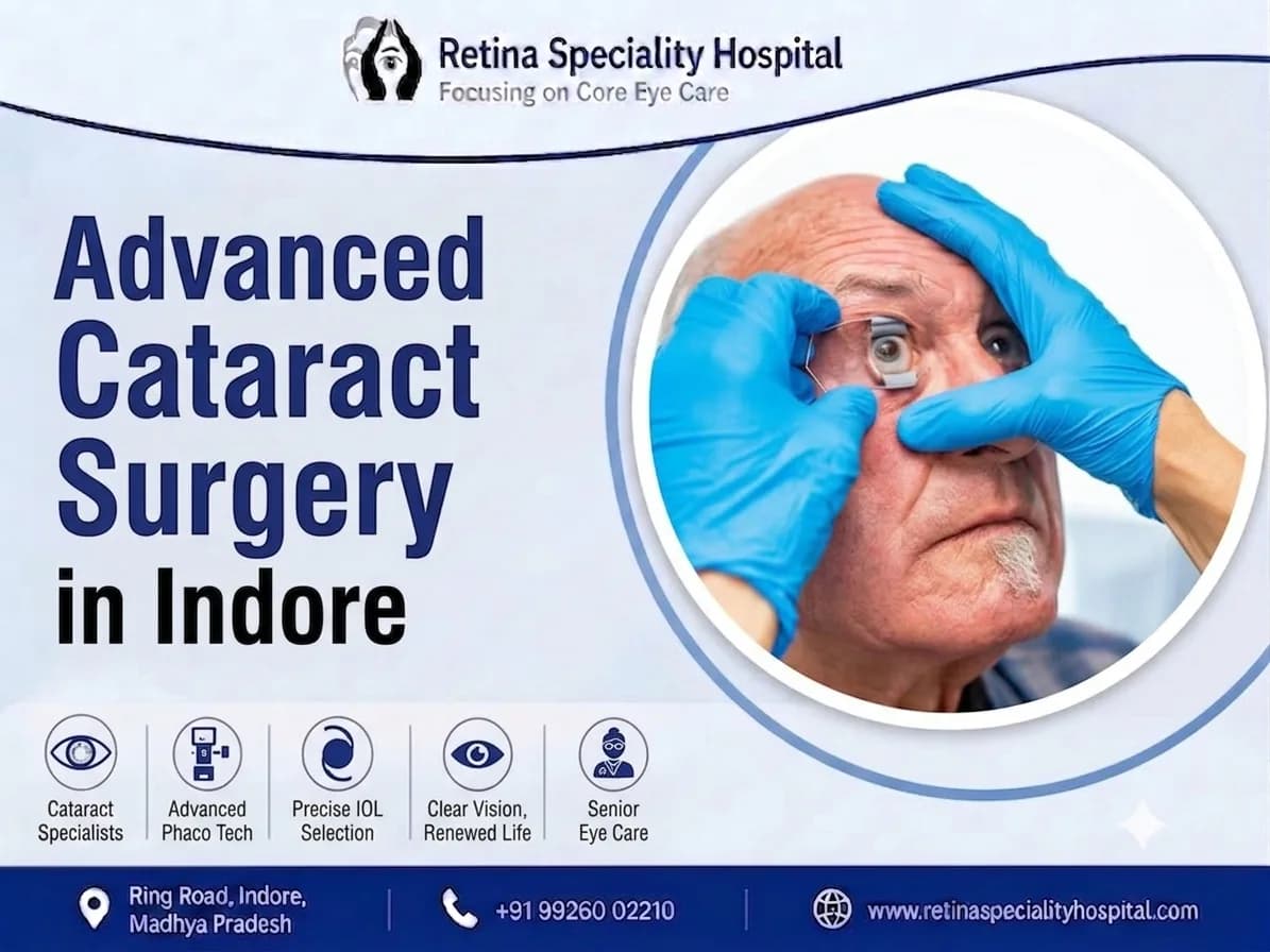 Modern Cataract Surgery in Indore for Safer, Sharper Vision Care! 