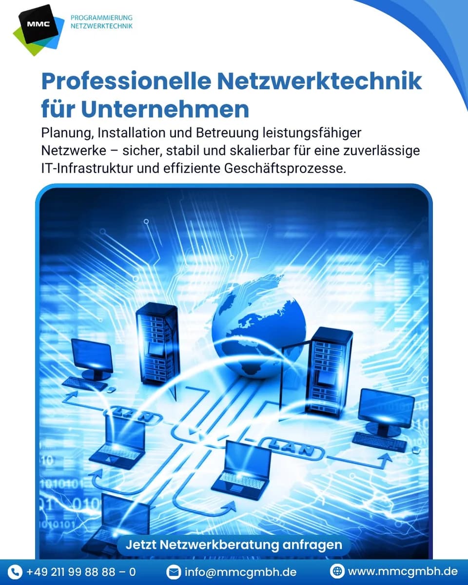 Professionelle Netzwerkplanung für Unternehmen – MMC GmbH