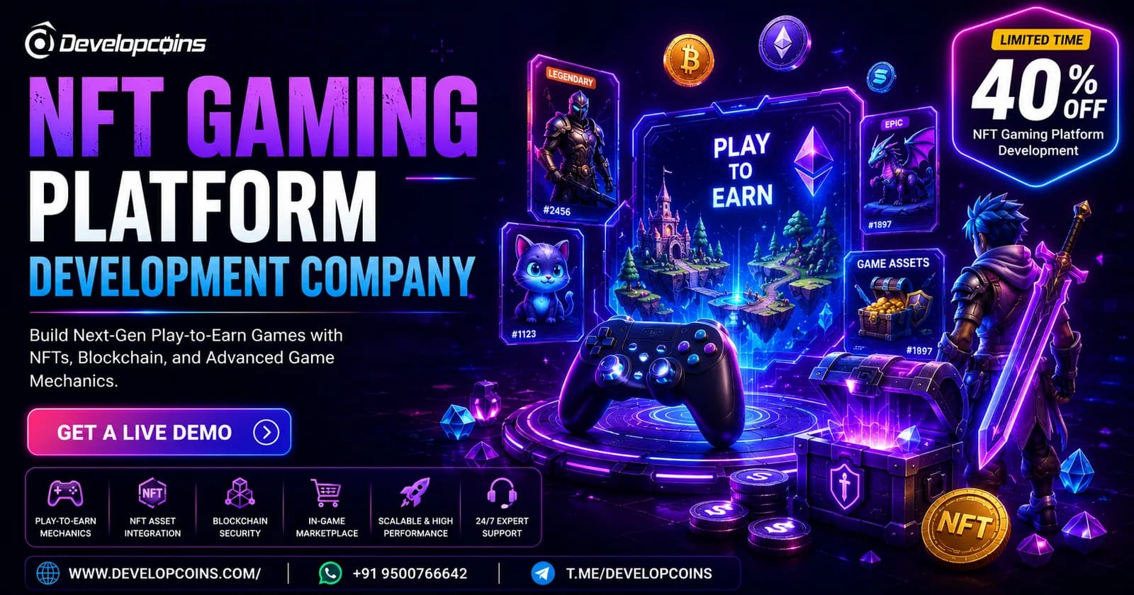 Grow Your Web3 Gaming Ecosystem with an NFT Gaming Platform Development