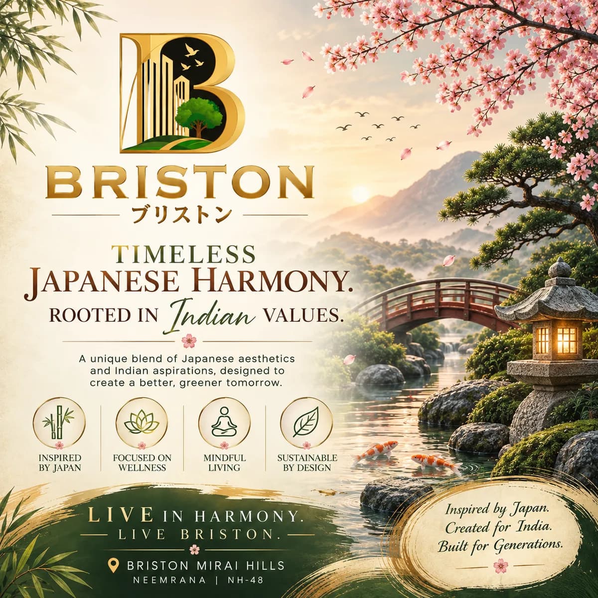 Briston World Neemrana – Premium Residential Indo Japanese Township in Neemrana