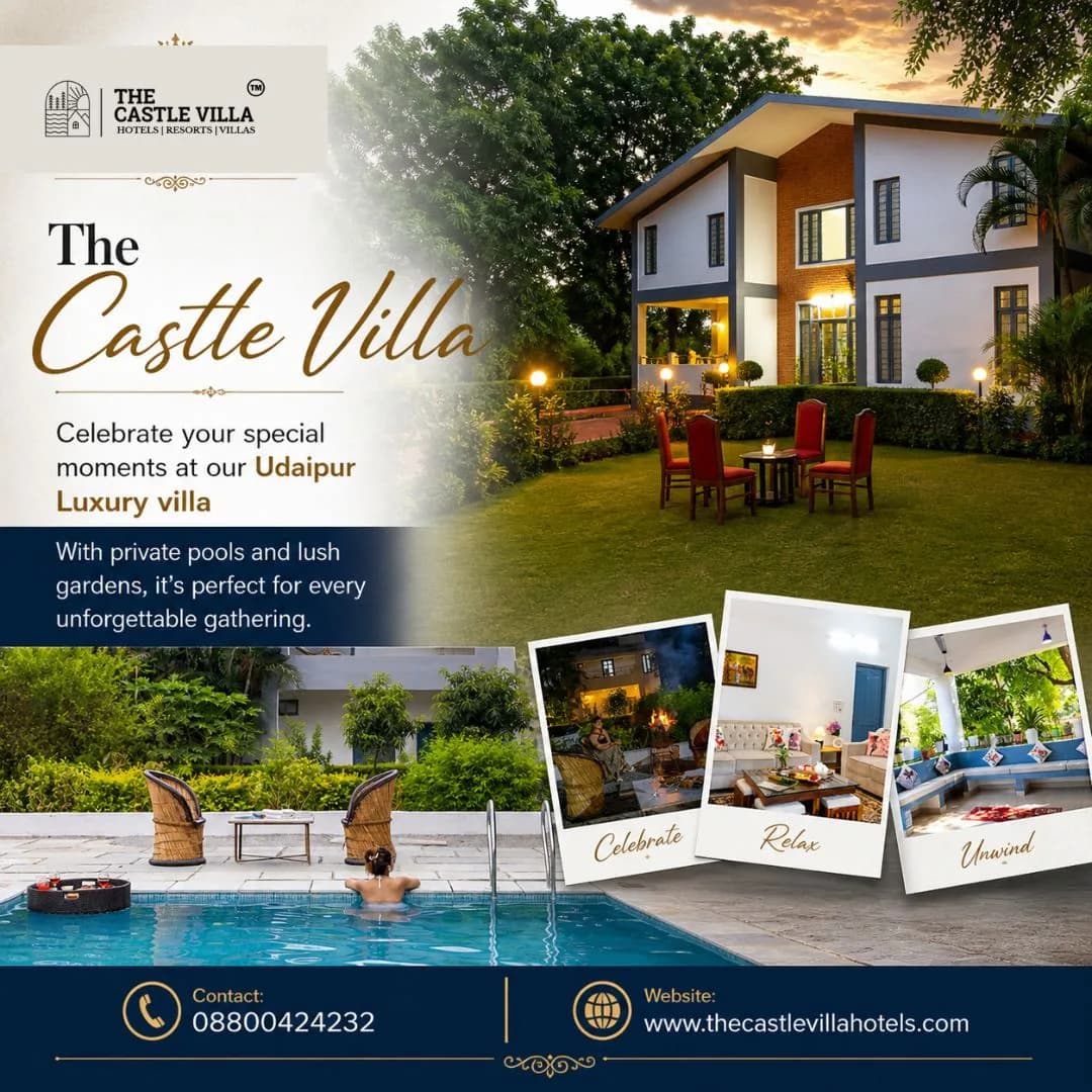 Book Best Luxury Private Pool Villa in Udaipur – For Family Celebrations & Group Stays