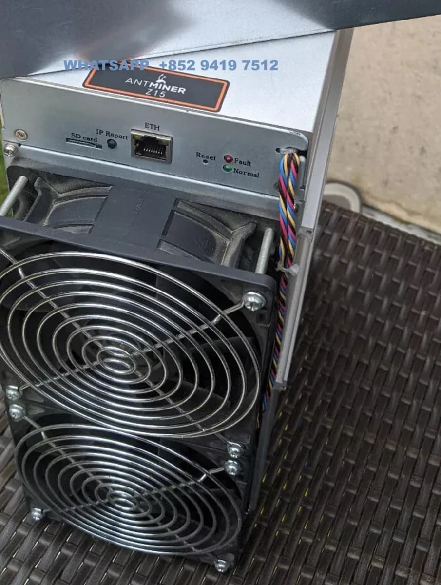 Antminer z15 pro 840KSol ZEC zcash ZEN Asic  Antminer Z15 420 kh