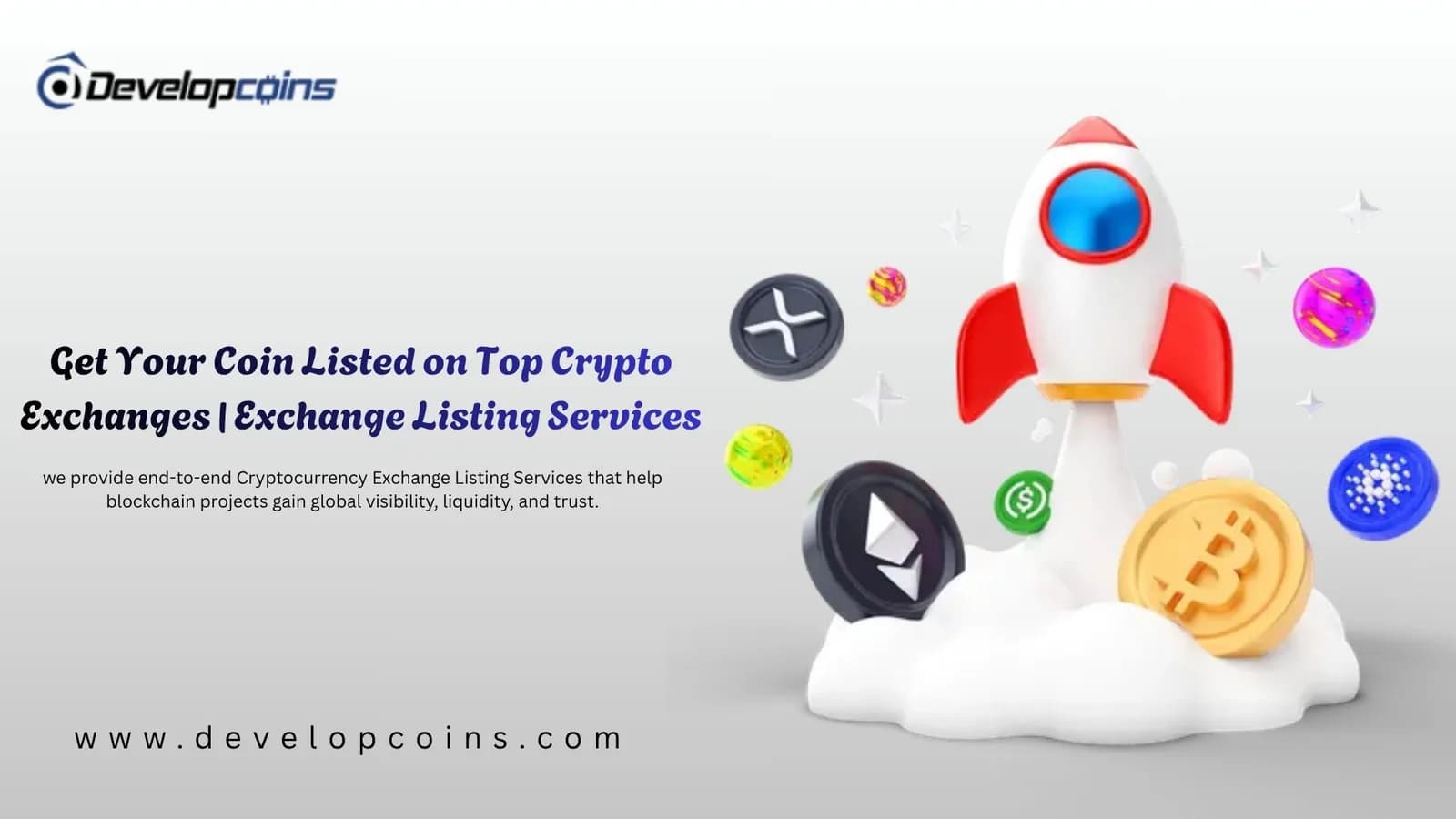 Get Your Coin Listed on Top Crypto Exchanges | Exchange Listing Services – Developcoins