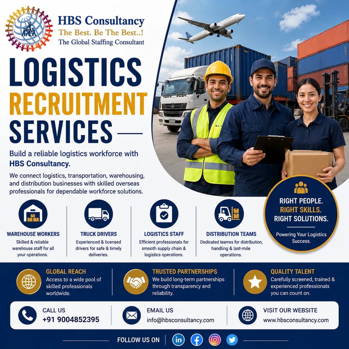 Hire Reliable Overseas Logistics Workforce for Europe 