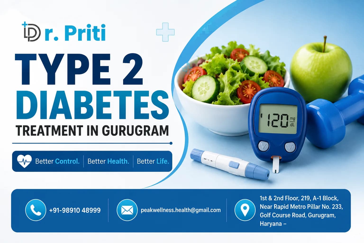 Type 2 diabetes treatment in gurugram | Peakwellness 