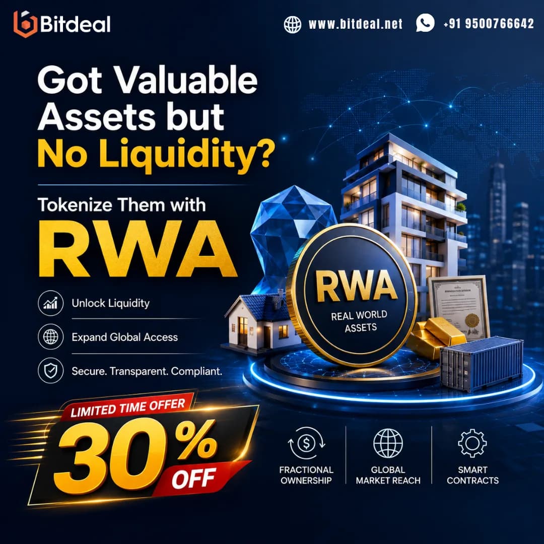 Got Valuable Assets but No Liquidity? Tokenize Them with RWA: 30% OFF 