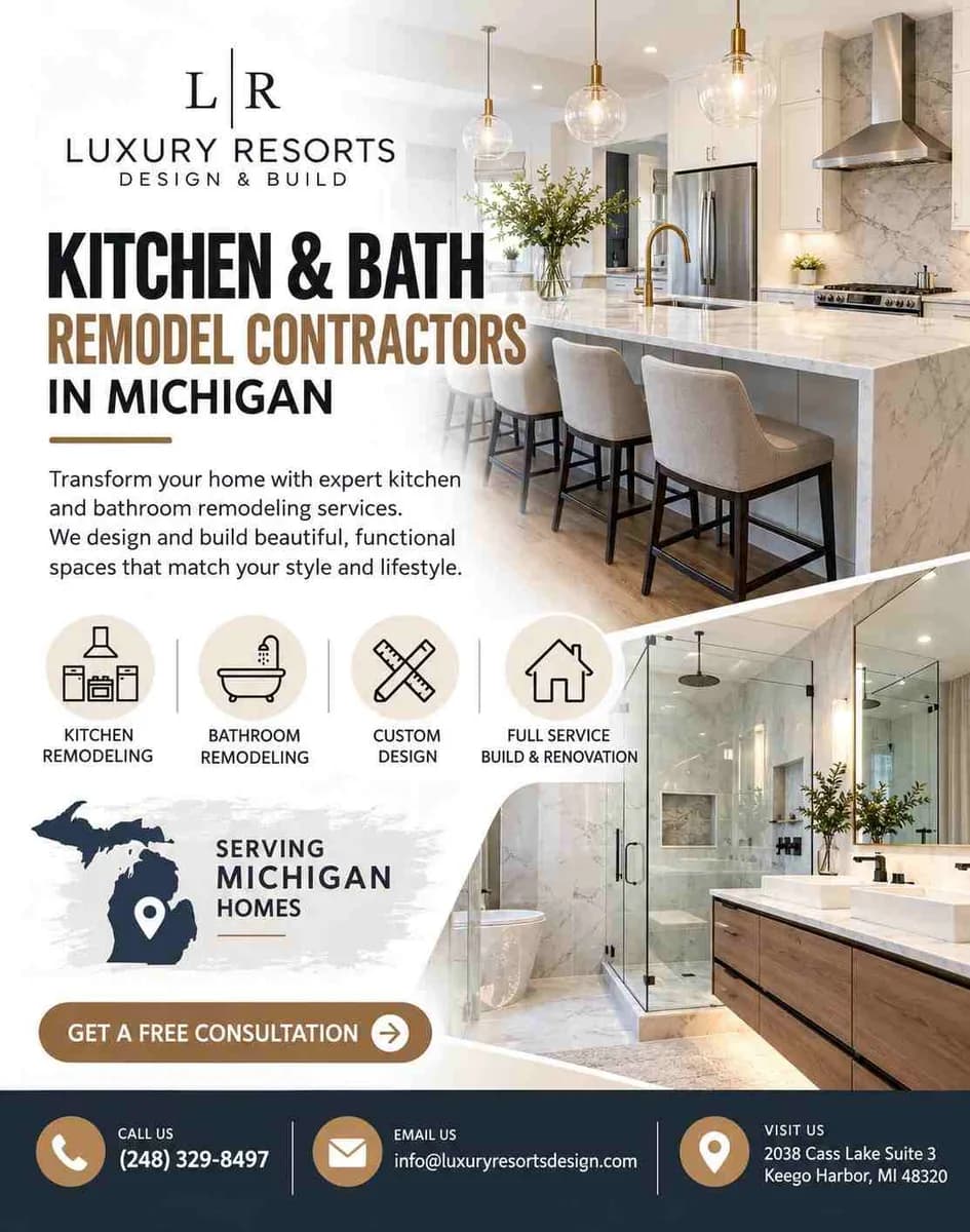 Bring Your Dream Kitchen and Bathroom to Life in Michigan 