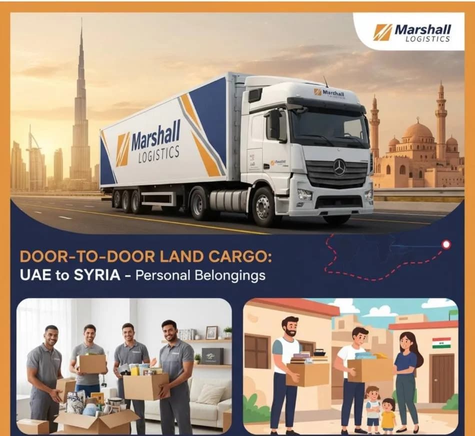 Door-to-Door Land Cargo Services from Dubai, UAE to Syria