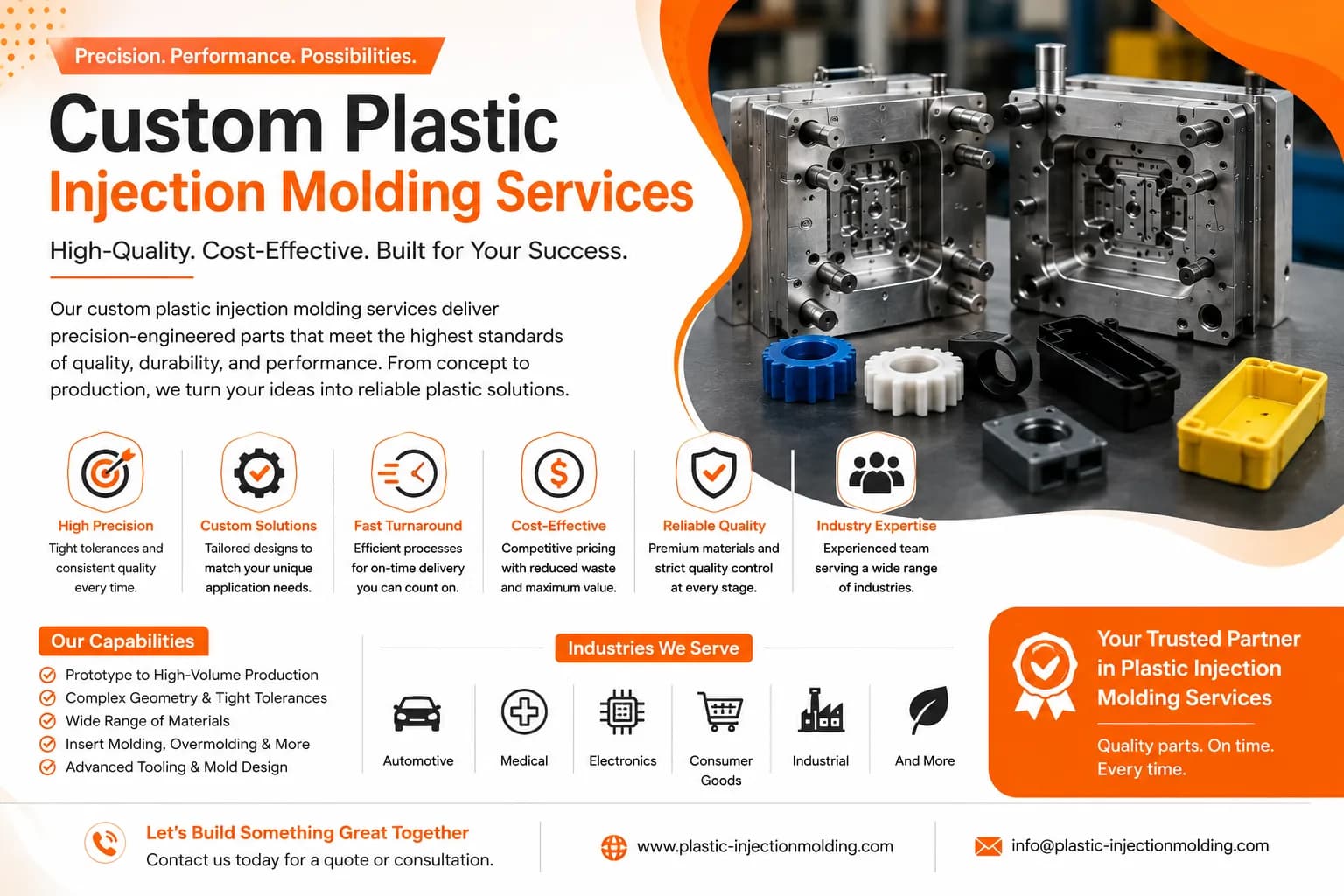 CUSTOM PLASTIC INJECTION MOLDING SERVICES