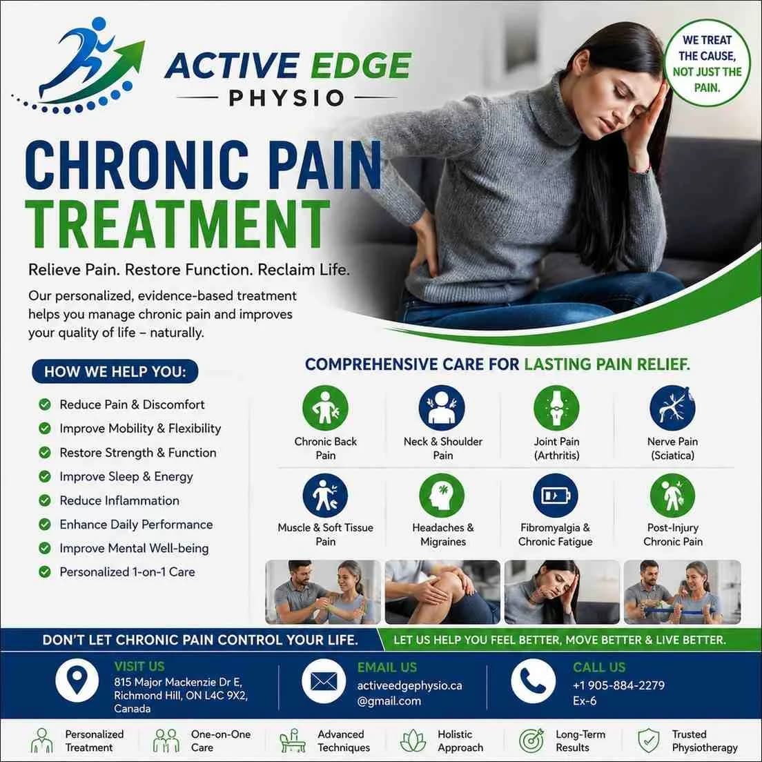 Expert Chronic Pain Treatment in Richmond Hill | Active Edge 