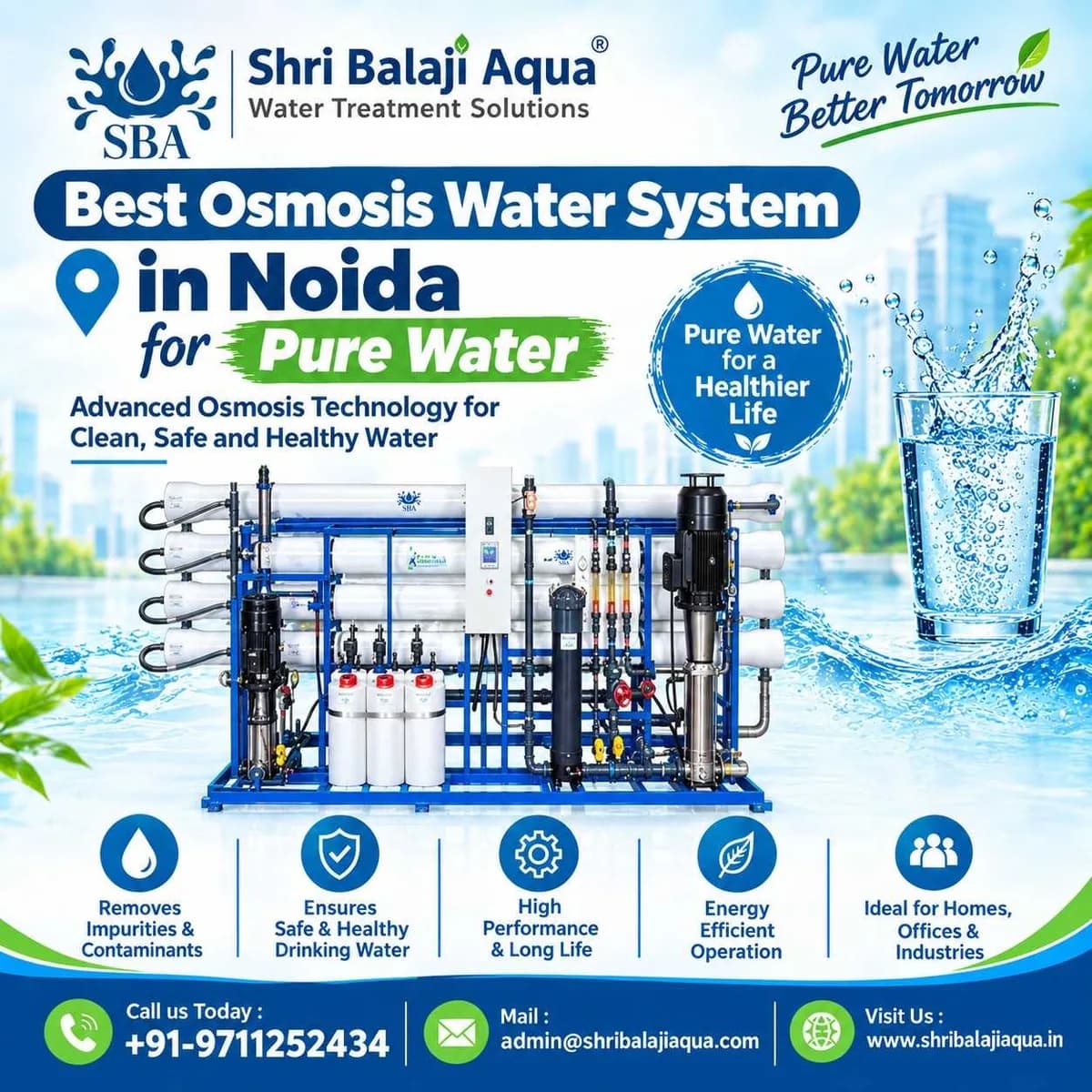 Best Osmosis Water System in Noida for Pure Water
