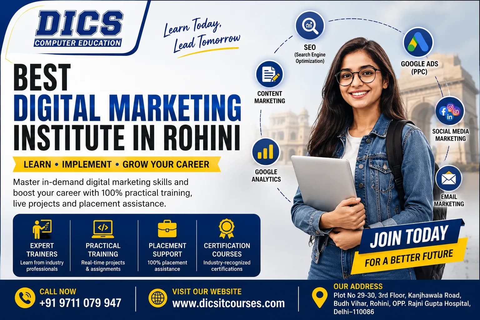 Best Digital Marketing Institute in Rohini – Learn Practical Skills & Build a Successful Career