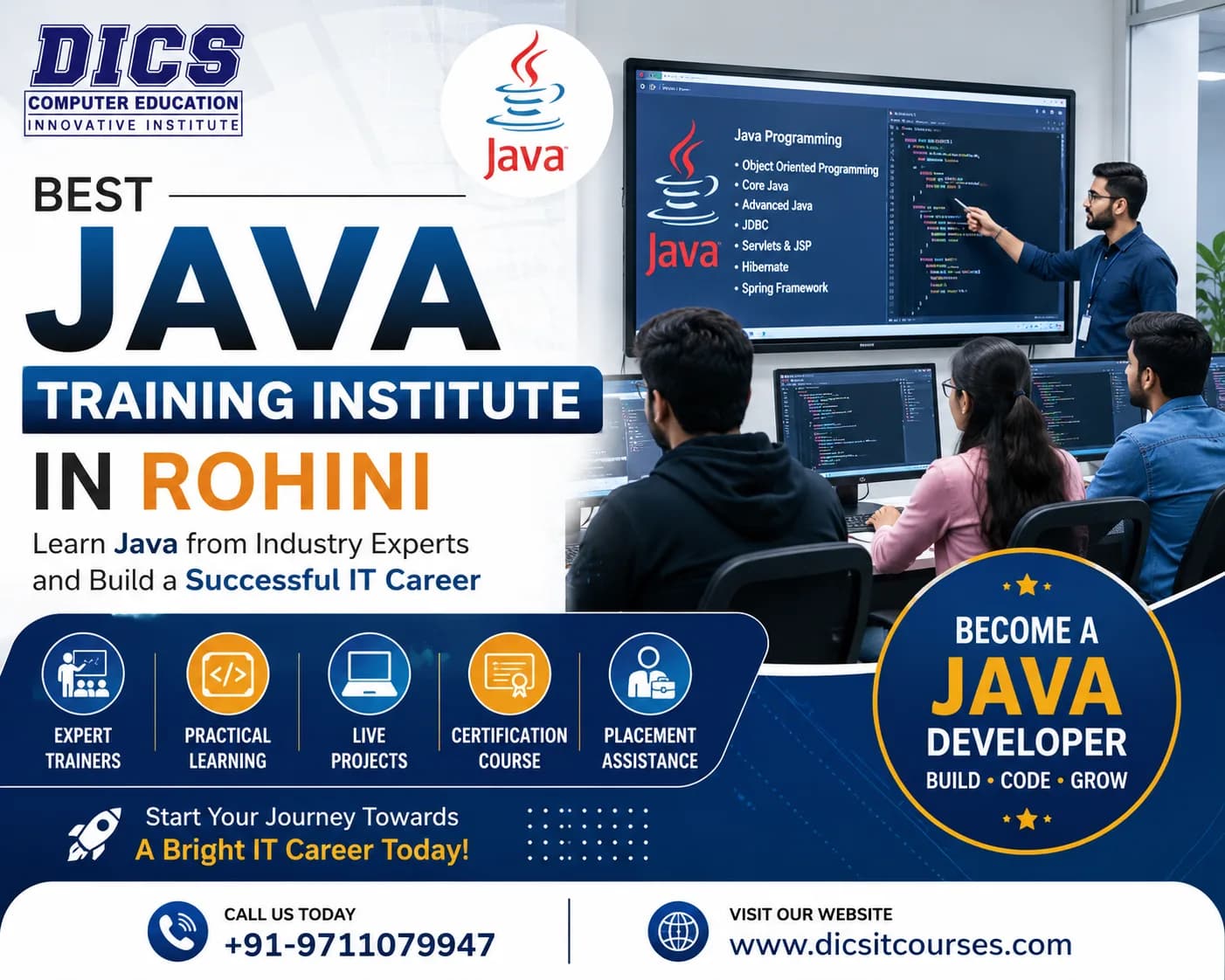 Kickstart Your IT Career with the Best Java Training in Rohini