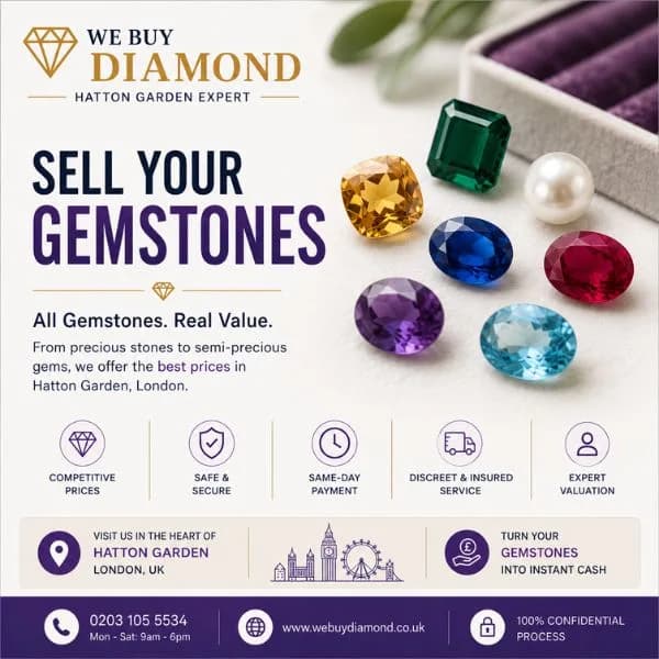 Sell Your Gemstones & Semi-Precious Stones - Trusted UK Buyers 💎