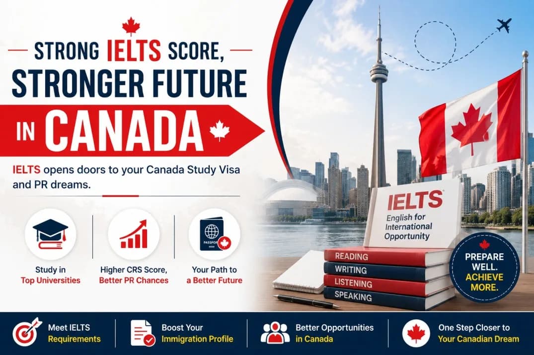 IELTS Score Guide for Canada PR & Canada Study Visa 2026 By Wave Visas