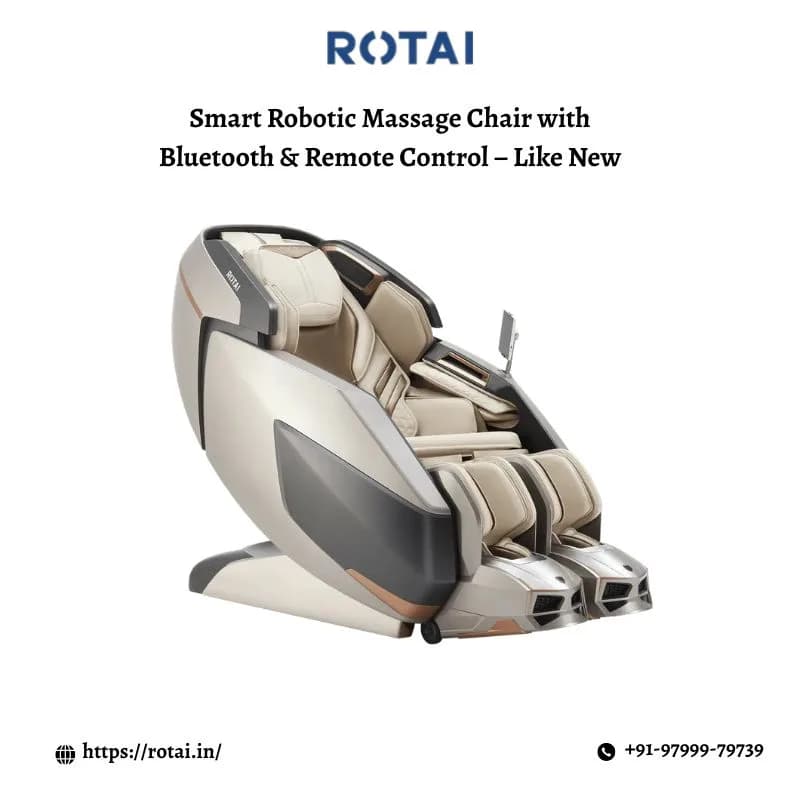 Smart Robotic Massage Chair with Bluetooth & Remote Control – Like New