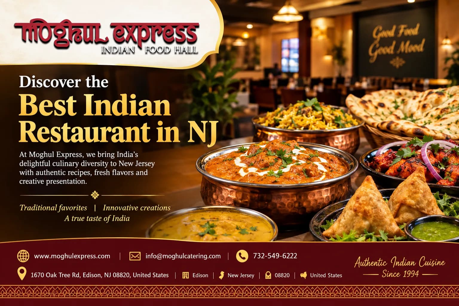 Explore Moghul Express Among New Jersey Best Indian Restaurants