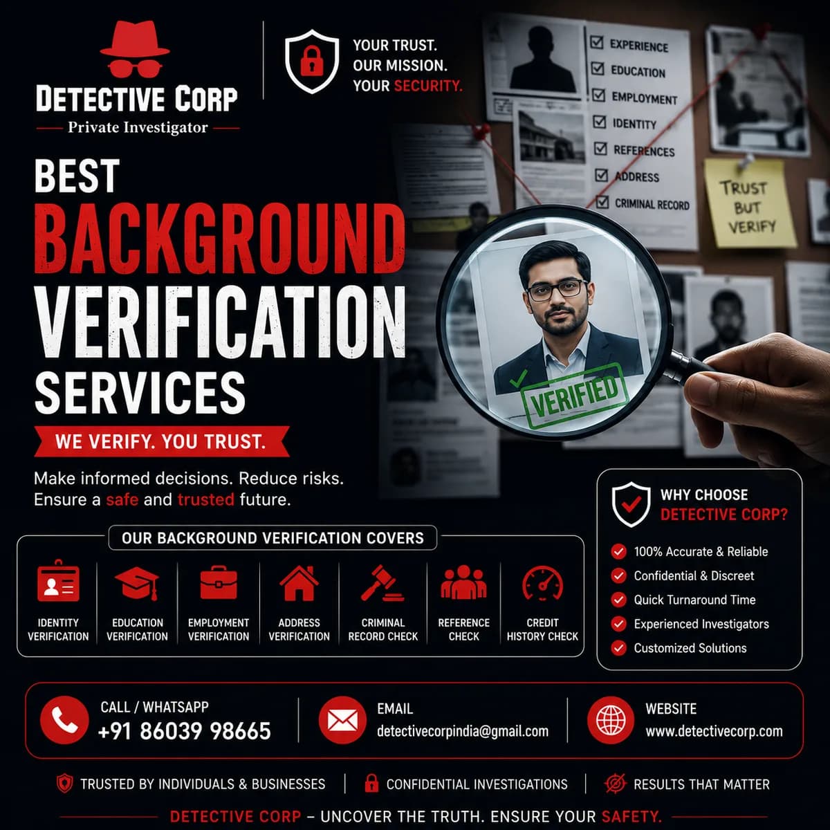 Best Background Verification Services in India – Trust Detective Corp