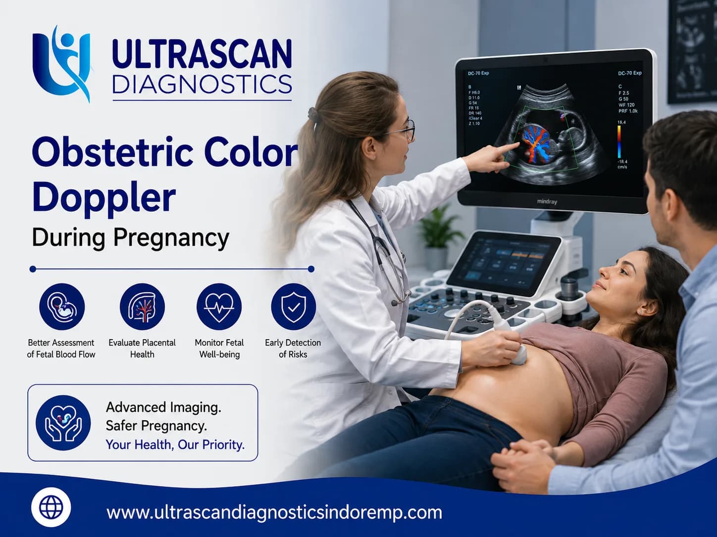 Pregnancy Blood Flow Assessment With Obstetric Color Doppler Scan