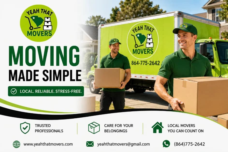 Trusted Moving Company Greenville SC | Yeah That Movers