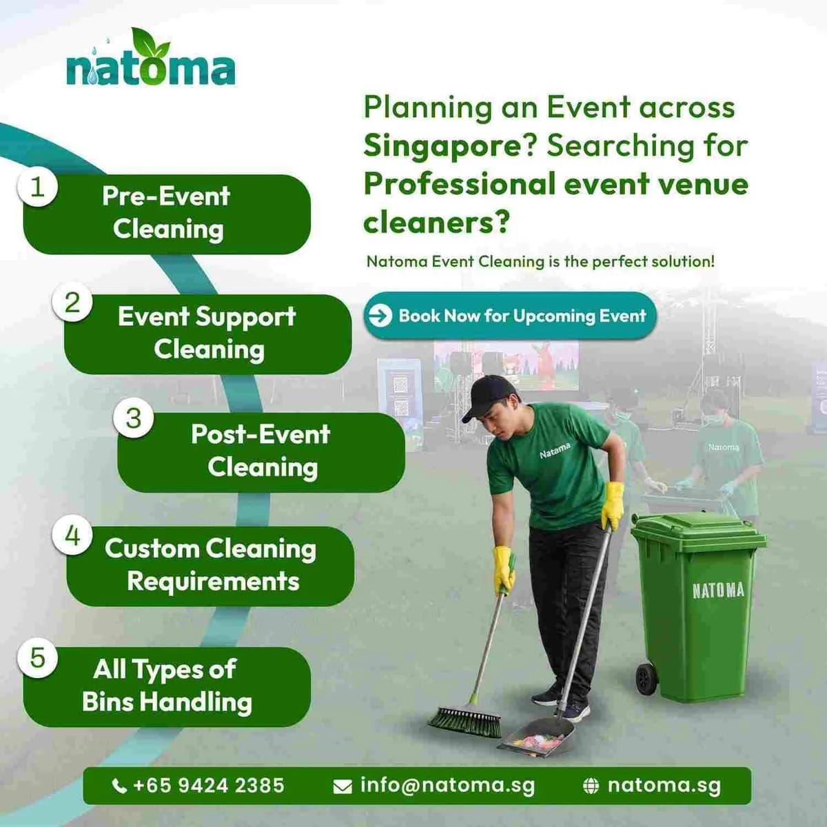 Natoma Event Cleaning Support Service Singapore
