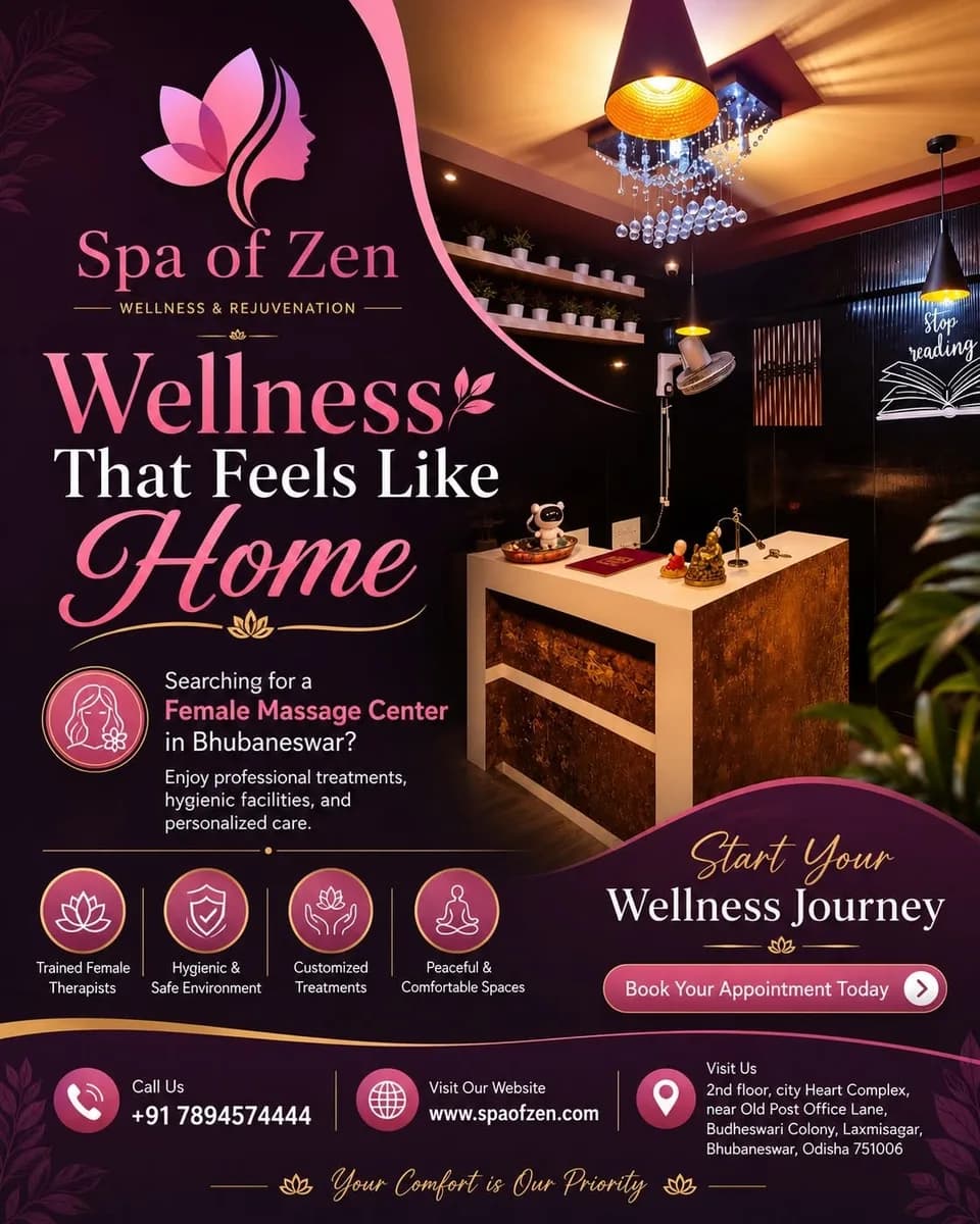 Female Massage Spa Near Me in Bhubaneswar | Visit Spa Of Zen