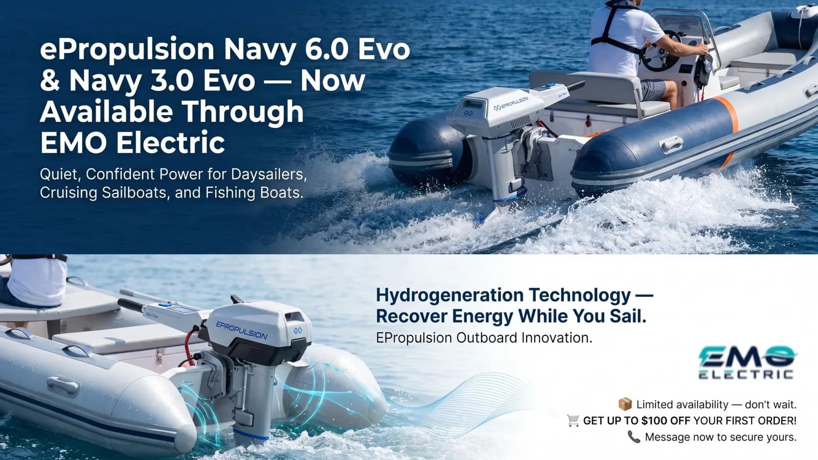 ePropulsion Navy 6.0 Evo — Now Available Through EMO Electric