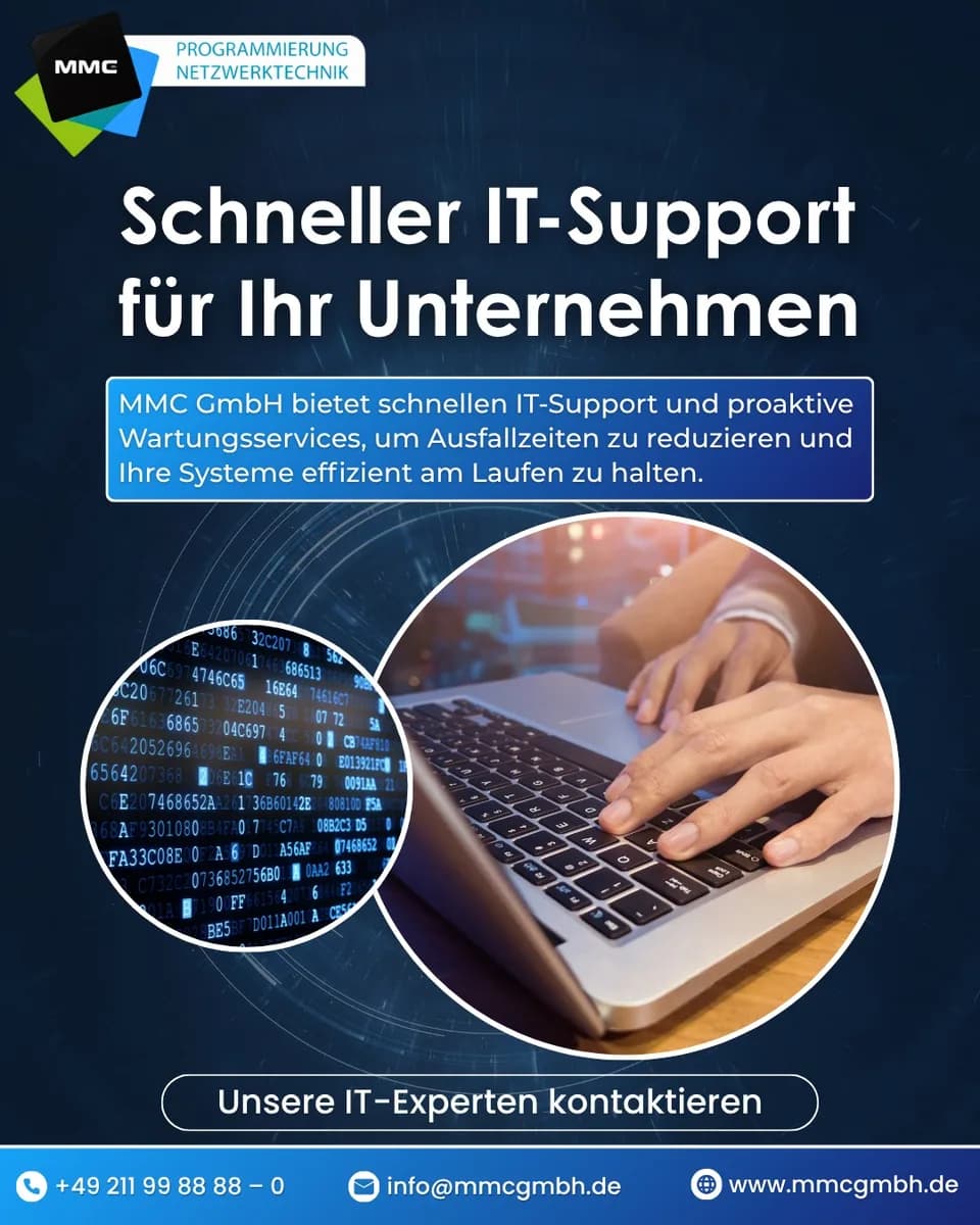 IT-Support Düsseldorf für Unternehmen  MMC GmbH