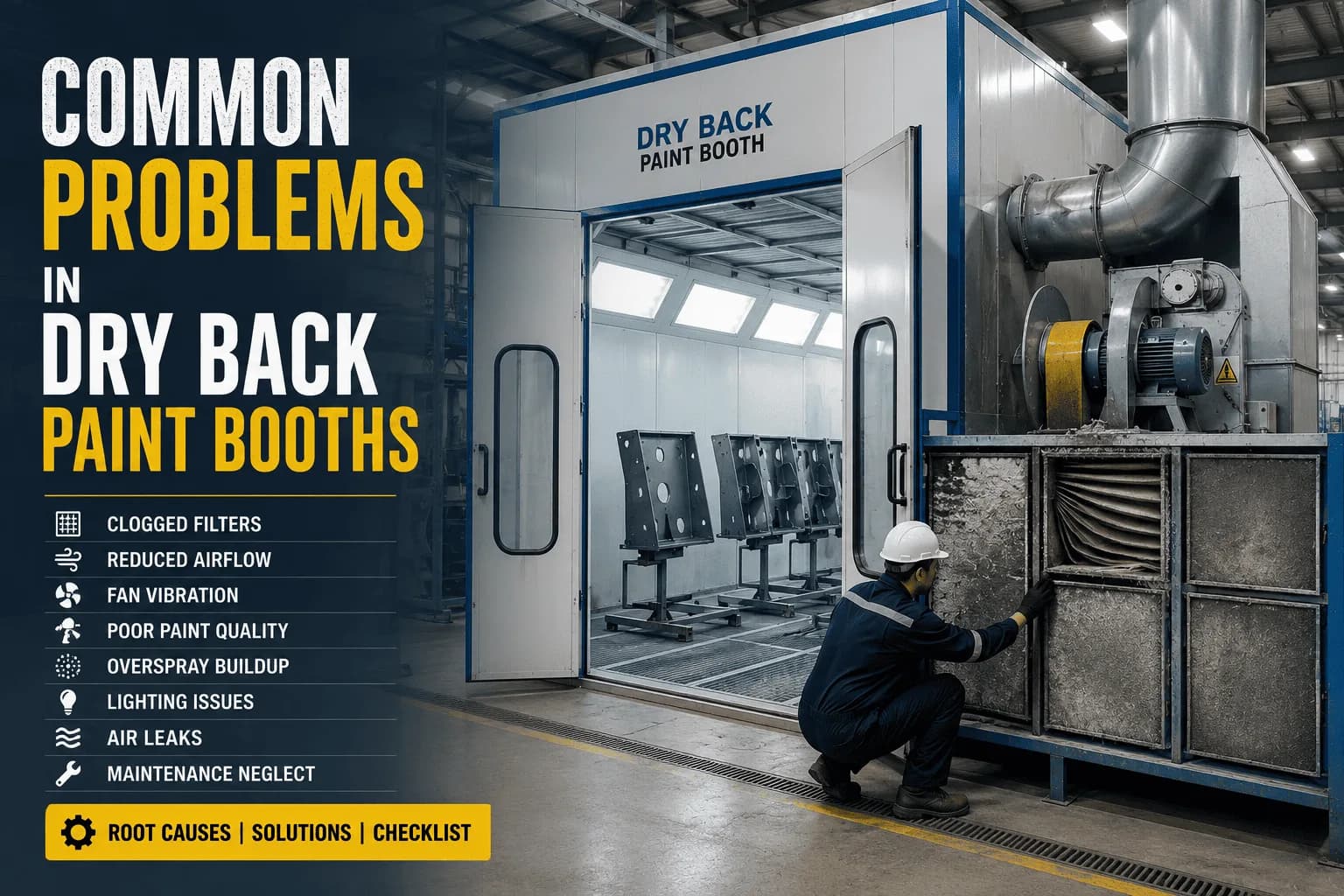Common Problems in Dry Back Paint Booths