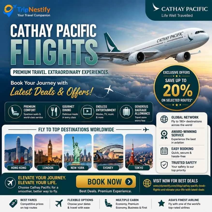 Cathay Pacific Flights: Best Deals, Premium Travel & Global Booking