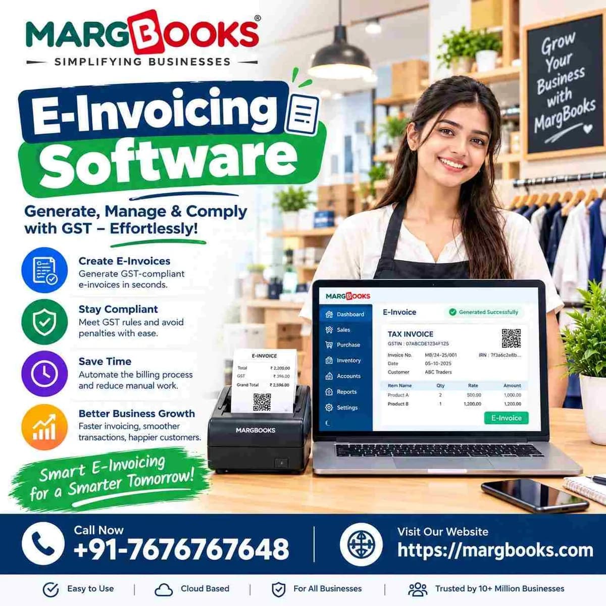E-Invoicing Software for Retailers and Wholesalers | MargBooks 