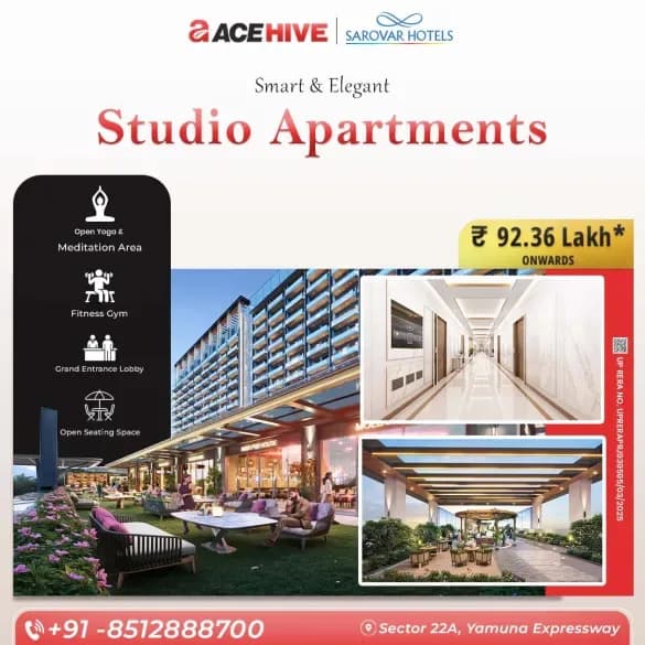 ACE Hive Pre-Leased Suites with Sarovar Hotels NCR 