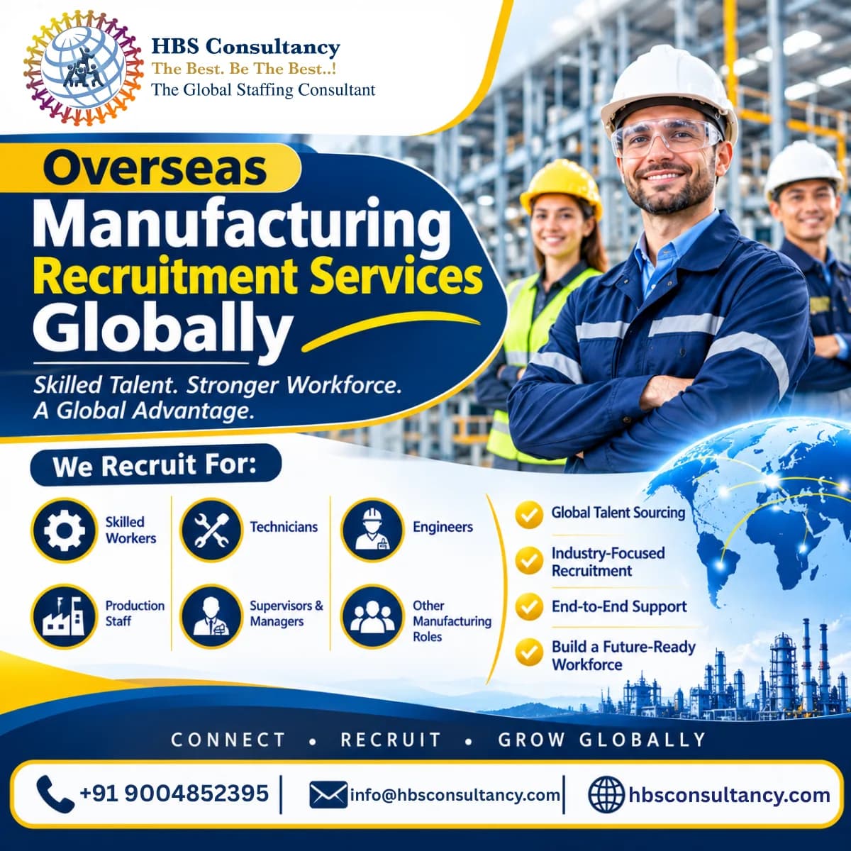 Overseas Manufacturing Recruitment Services Globally