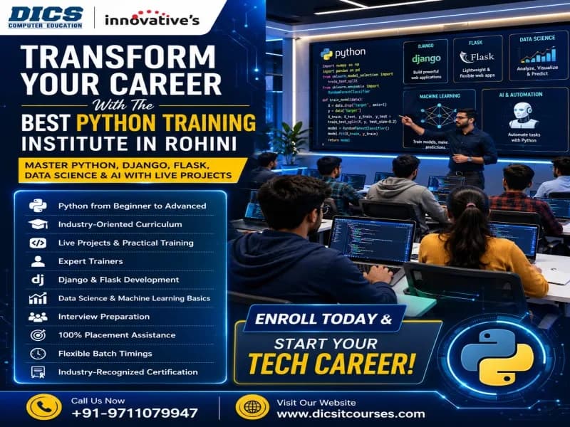 Transform Your Career with the Best Python Training Institute in Rohini
