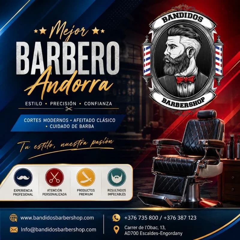 Mejor Barbero Andorra para Cortes y Cuidado de Barba