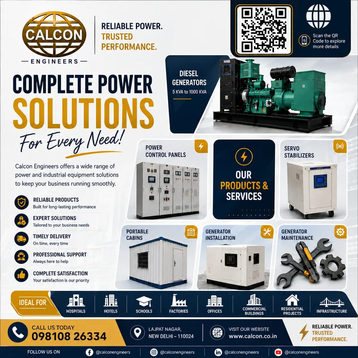 CalCon Engineers – Generator & Industrial Equipment Supplier
