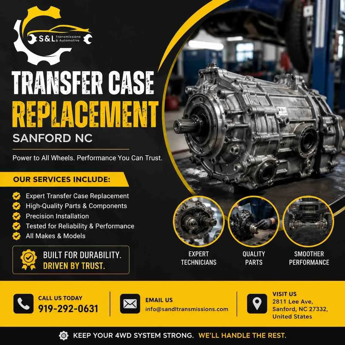 Restore Your Drivetrain with Professional Transfer Case Replacement in Sanford NC 