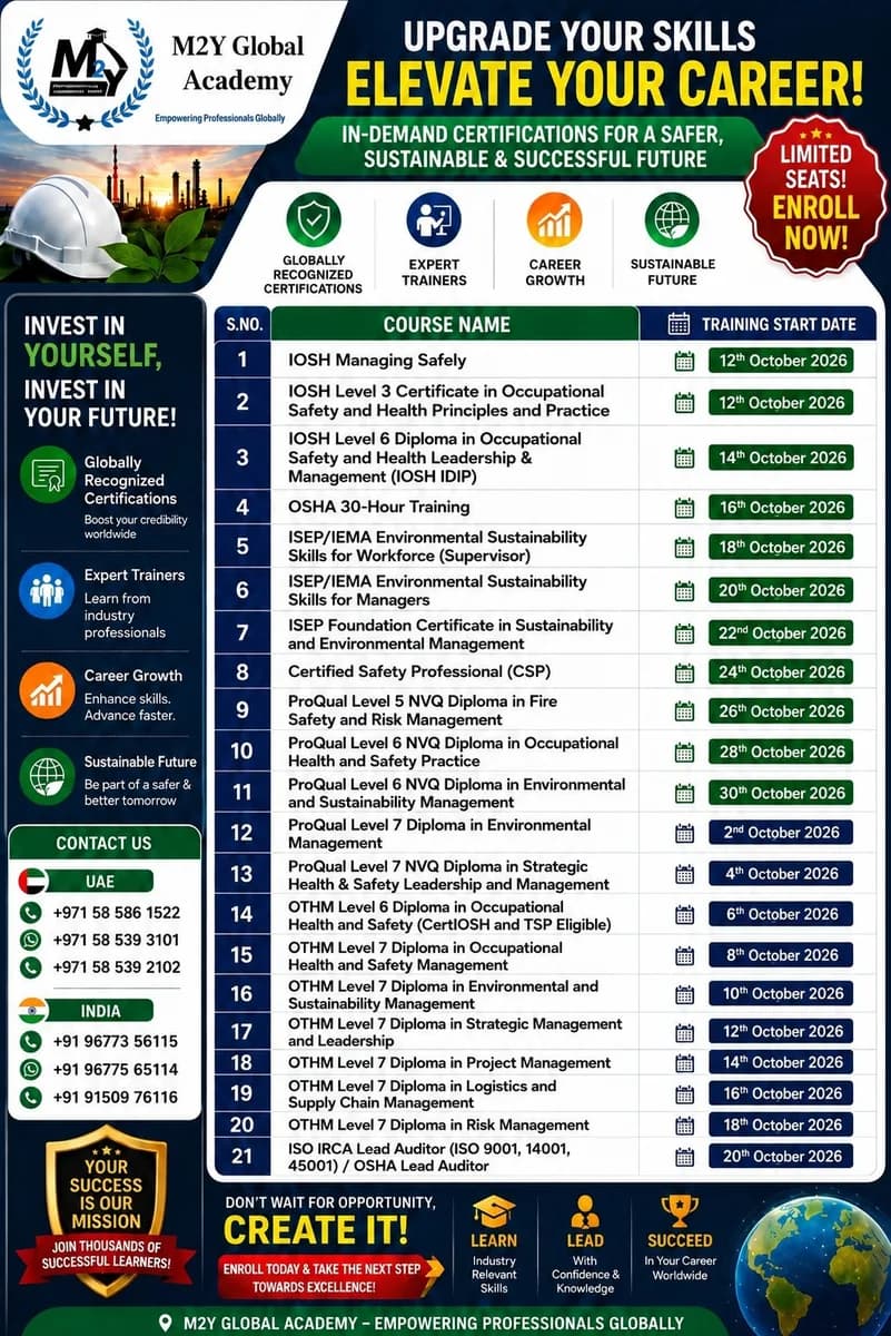 IOSH Level 3 Certificate 