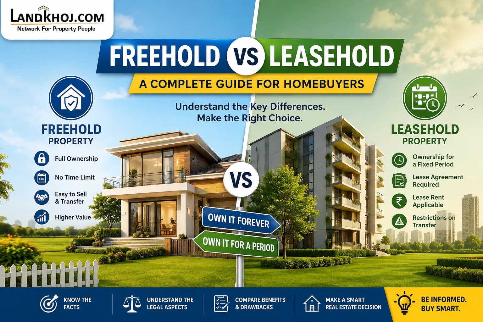 : Freehold vs Leasehold Property in India: 7 Key Differences Every Buyer Must Know