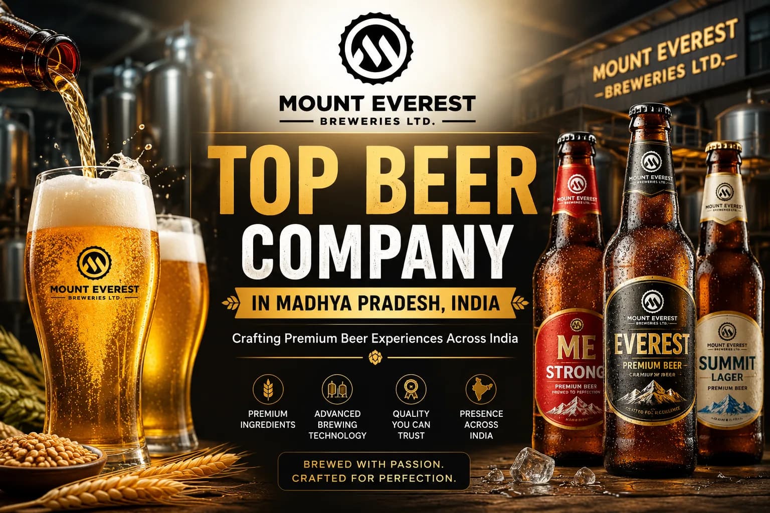 Top Beer Company in Madhya Pradesh, India | Mount Everest Breweries Limited