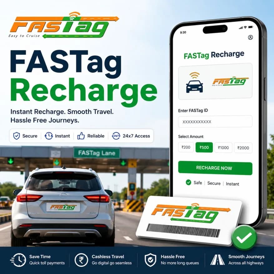 Experience Hassle Free Toll Payments With Fastag Recharge Plans