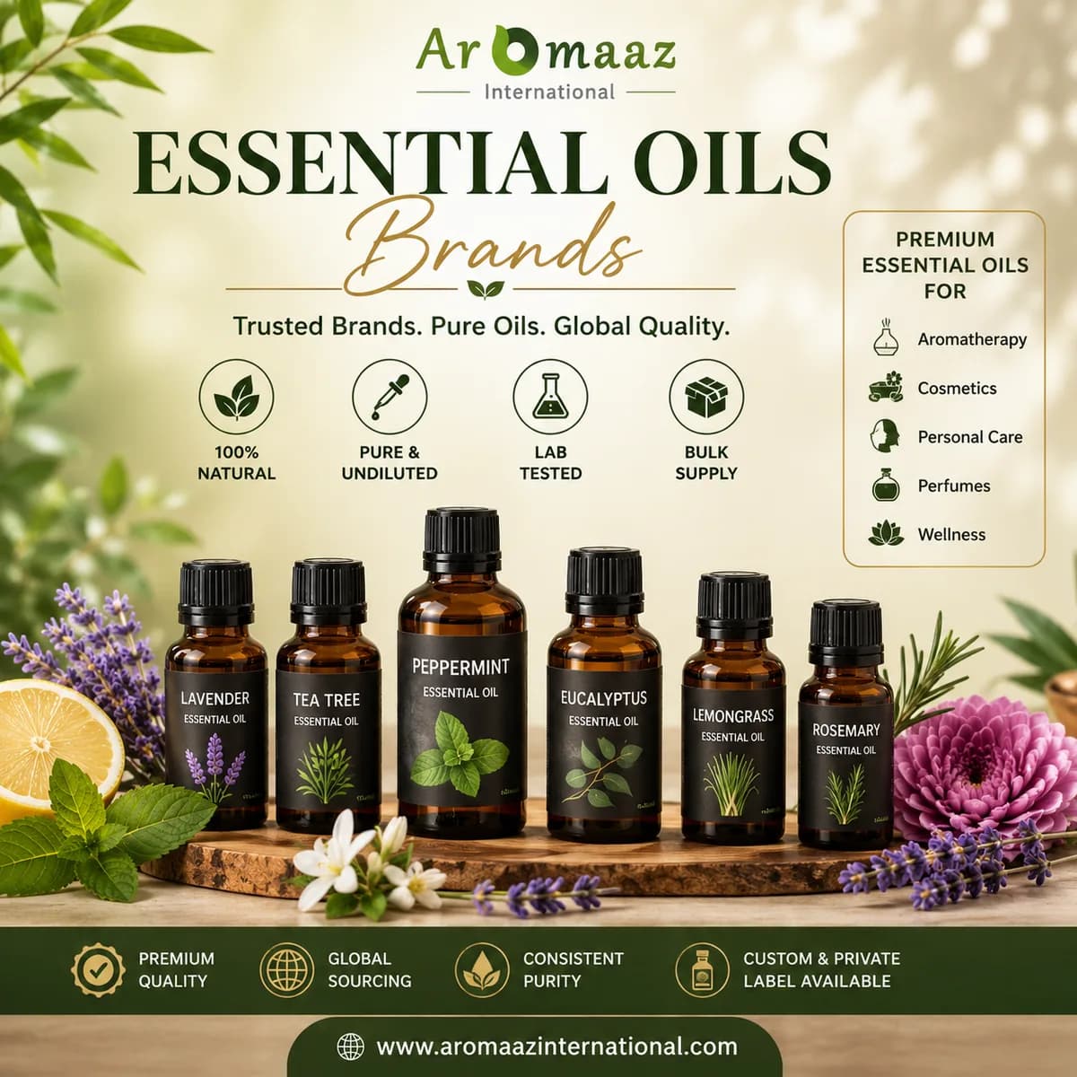  Premium Essential Oil Brands for Global B2B Buyers