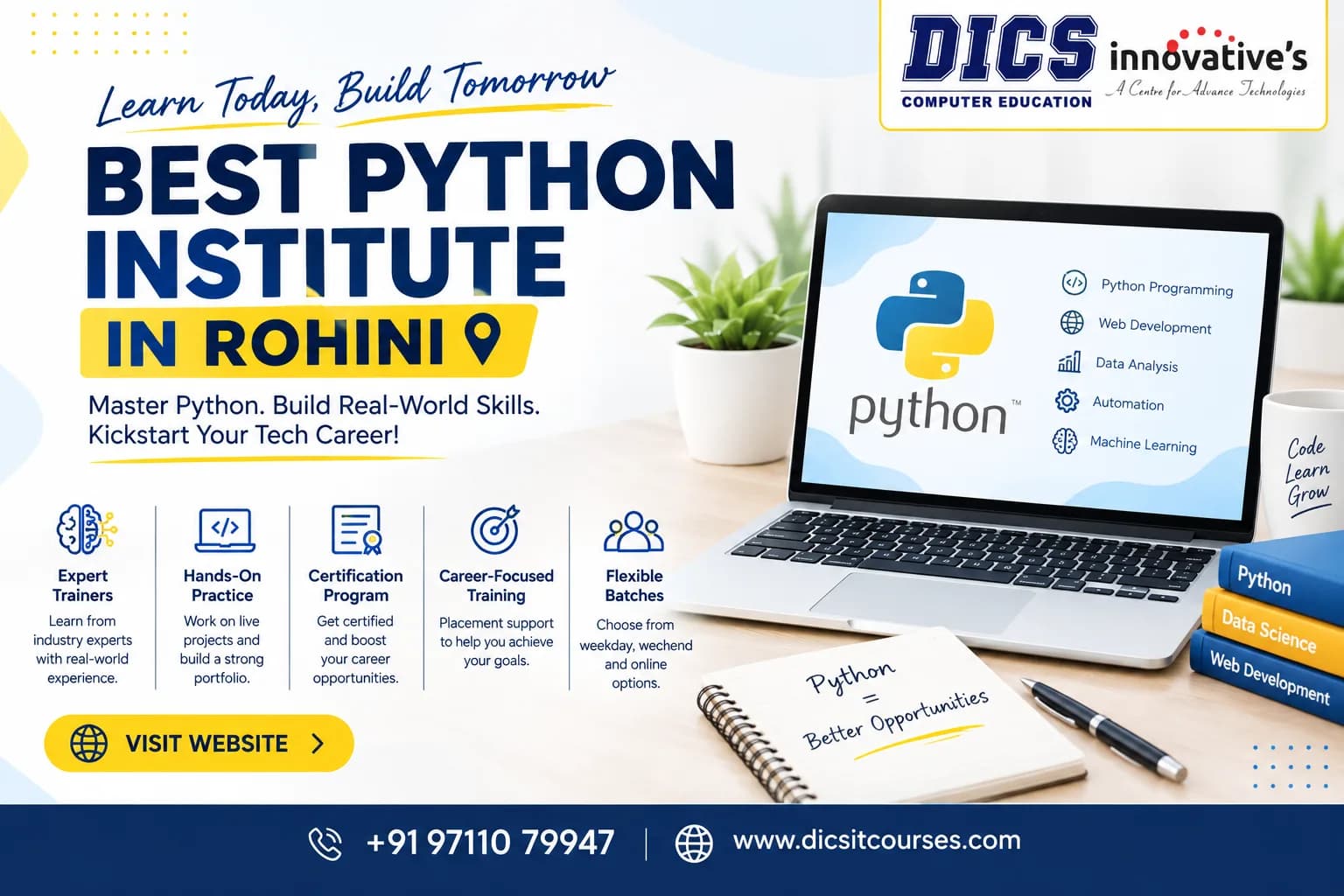 Best Python Institute in Rohini | Practical Python Programming Training
