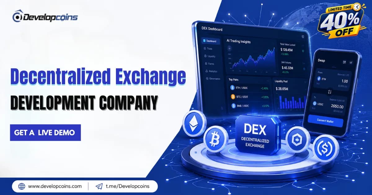 Build AI Powered DeFi Platforms with a Decentralized Exchange Development Company 