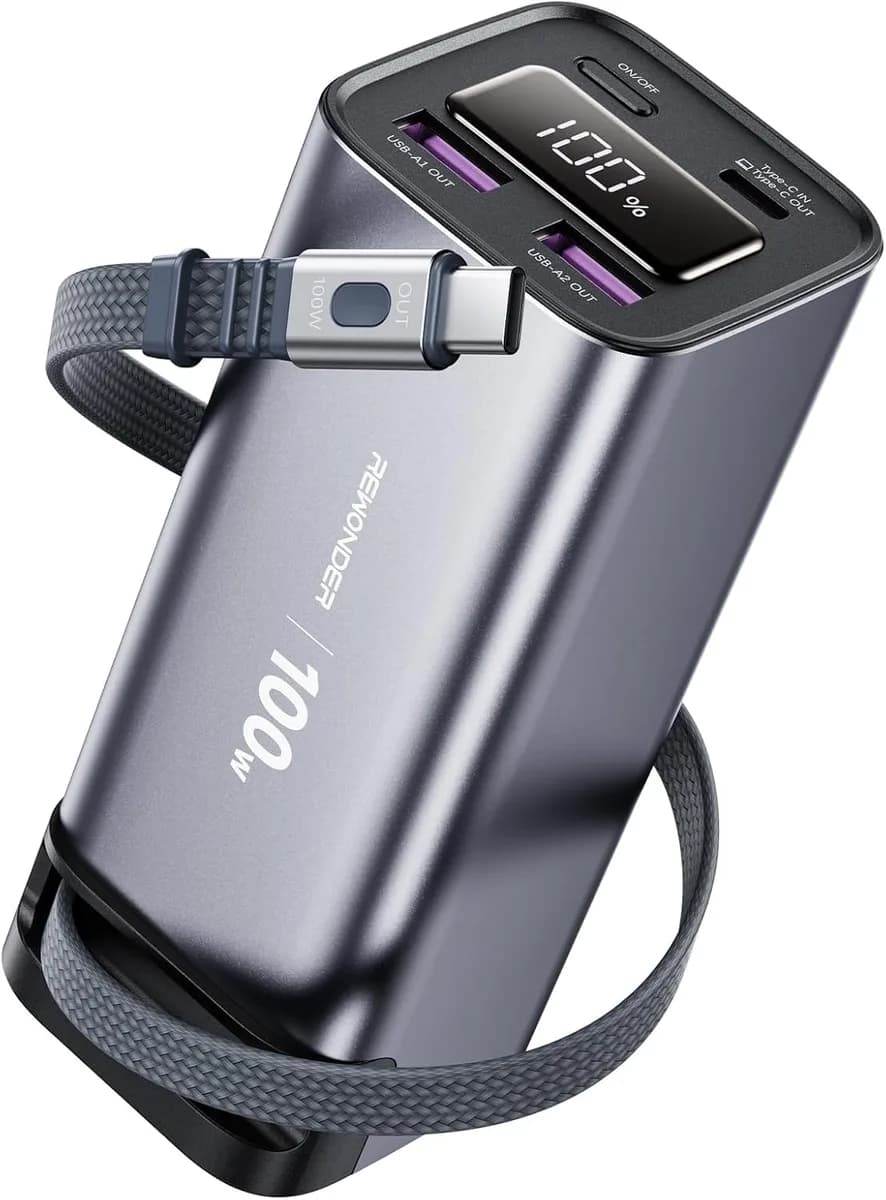 100W Power Bank Fast Charging 20000mAh 